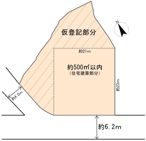 ときがわ町日影  土地276坪の土地図