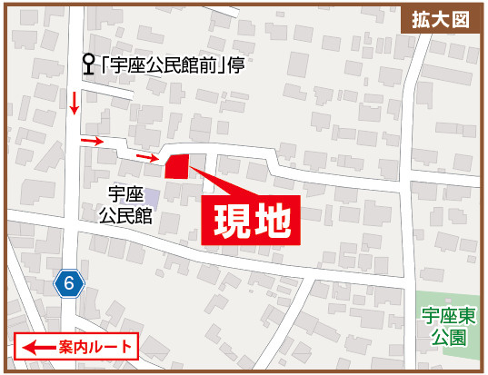 ハートフルタウン読谷村長浜　A号棟の地図|MAP