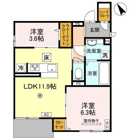 ドレⅡの間取り