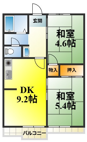 コートラフォーレの間取り