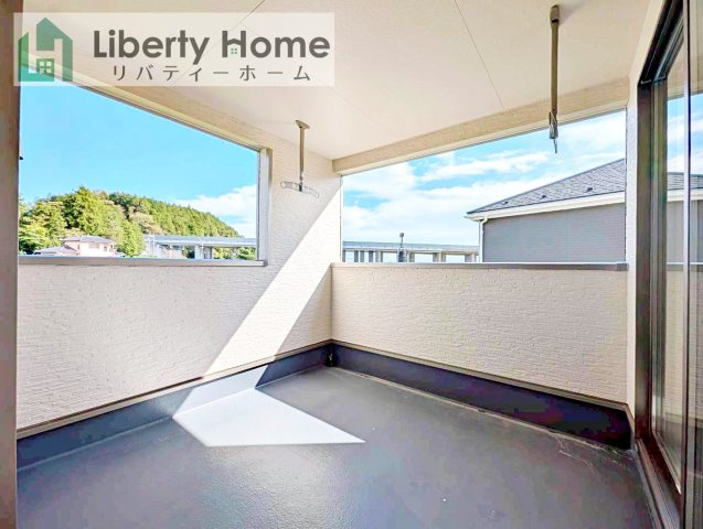 北茨城市磯原町木皿第3　新築戸建　1号棟のバルコニー