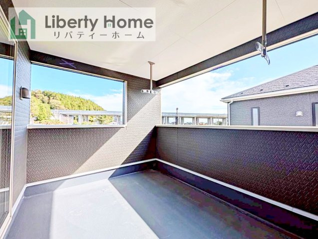 北茨城市磯原町木皿第3　新築戸建　2号棟のバルコニー