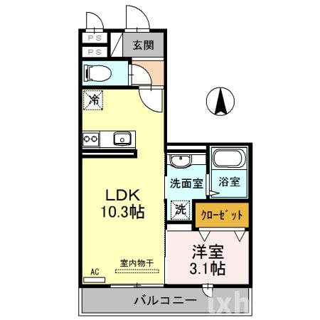 ワンモアオッツの間取り