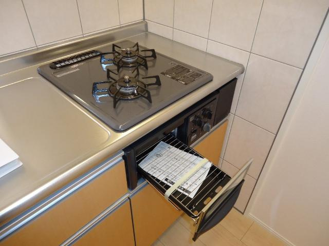 サン・ヒーリングのキッチン|ガスコンロ
