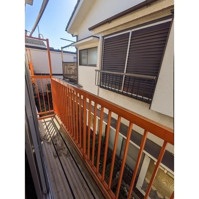 後藤ハイツＢのバルコニー