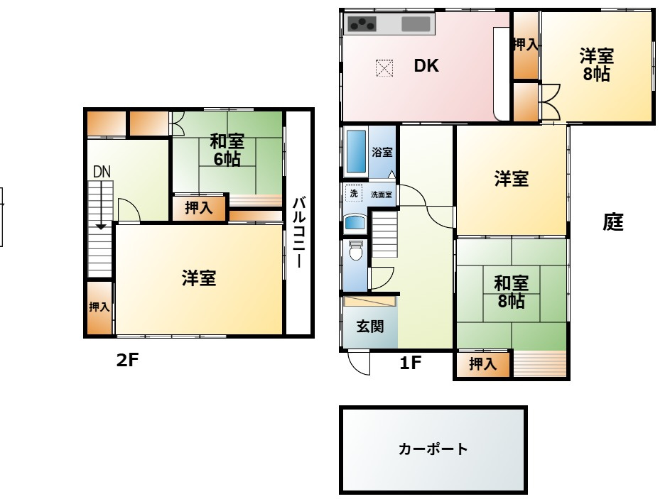 森邸　金谷郷の間取り