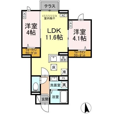 セレスティア中町の間取り