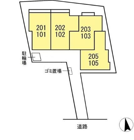 セレスティア中町の区画図