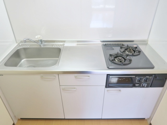 ＮＥＸＴ秀和のキッチン|★２口ガス・ビルトインコンロ付き！都市ガス仕様です★