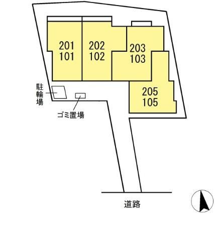 セレスティア中町の区画図
