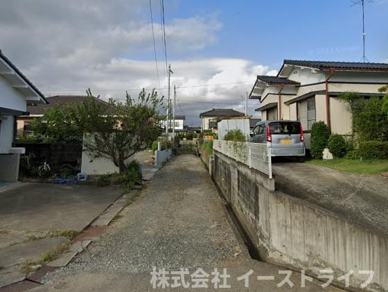【新築戸建】　いわき市錦町花ノ井第3　長期優良住宅　【限定1棟】の前面道路含む現地写真|南東側3.66ｍ公道
