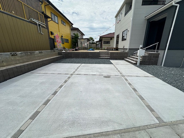 【新築戸建】　いわき市四倉町上仁井田第8　長期優良住宅　【限定1棟】の駐車場|舗装されたカースペースです。3台駐車可能です。（車種による）