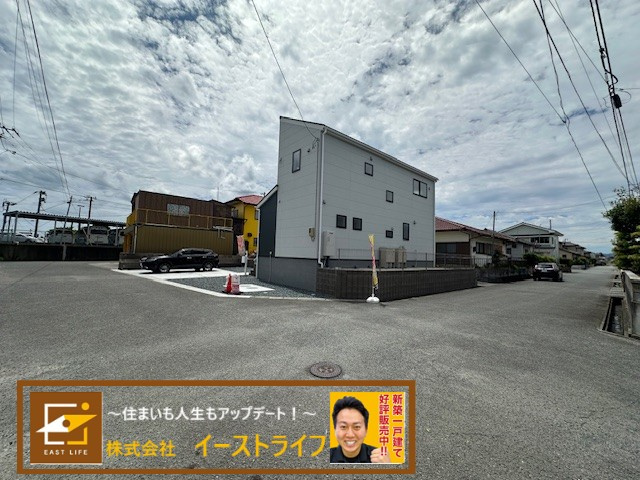 【新築戸建】　いわき市四倉町上仁井田第8　長期優良住宅　【限定1棟】の外観|二方向道路の新築戸建物件です。