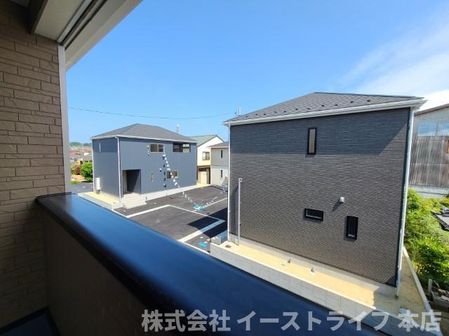 【新築戸建】　いわき市植田町第20の展望|1号棟写真　インナーバルコニーからの眺望です