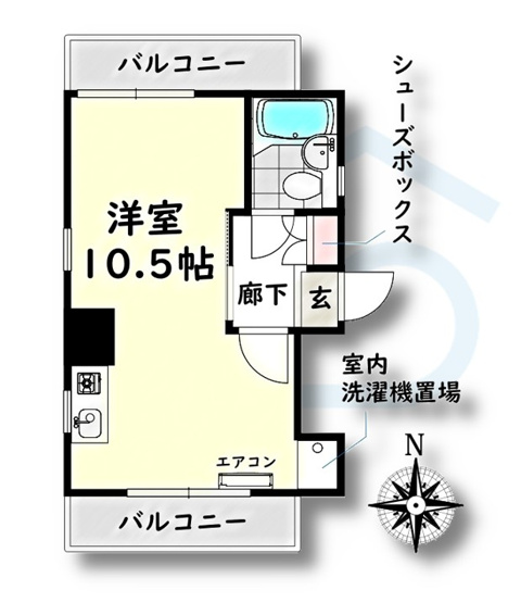 【間取り】 | シティマンション新瑞東【名古屋市賃貸・エレベーター】