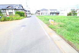 結城市結城　全3区画の周辺|西側６ｍ区画整理道路、北方向です。