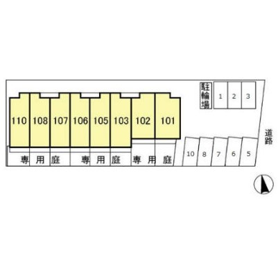 デルフィ参番館の区画図