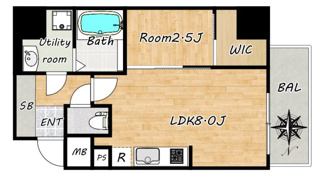 【間取り】 | Krystal FimethⅡ番館