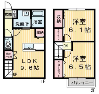 【間取り】 | フラワーヒルズＡ・B