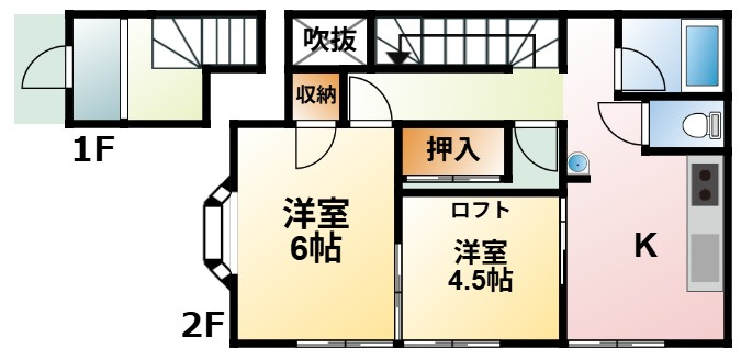 中村アパートの間取り