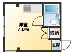 【間取り】 | 【CP対象】コーポ福田Ⅱ | 間取りです