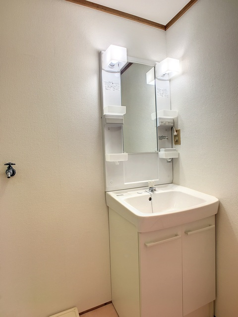 直方市大字植木のアパートの洗面所