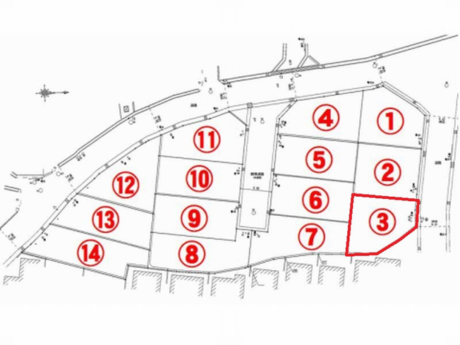 【区画図】 | 山科区北花山市田町　新築戸建