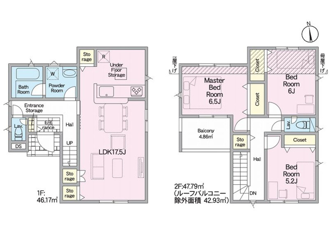 【間取り】 | 山科区北花山市田町　新築戸建
