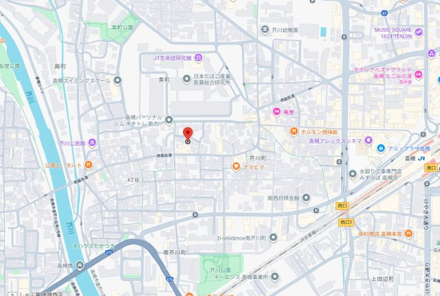 コンフォート茜の地図