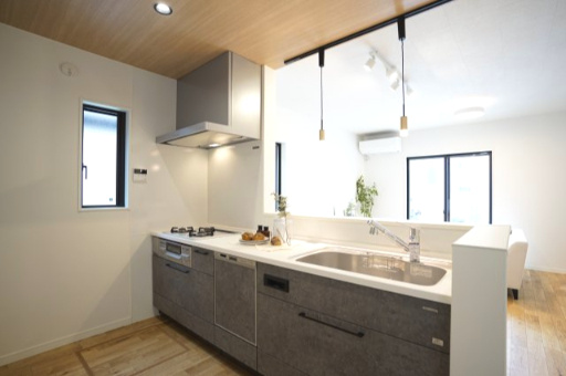 乙訓郡大山崎町円明寺鳥居前のキッチン|食器洗乾燥機付きシステムキッチン