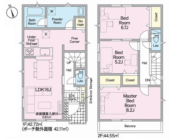 【間取り】 | 山科区北花山市田町　新築戸建