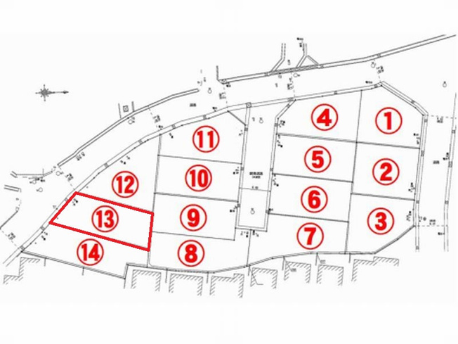 【区画図】 | 山科区北花山市田町　新築戸建