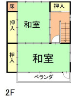 大津市栄町の事務所の間取り