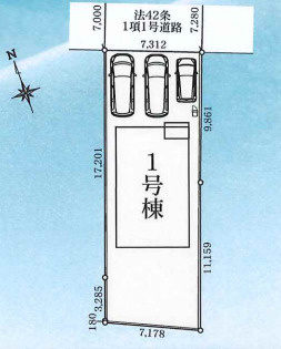 LIGNAGE並榎町24－1期の区画図