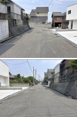 【前面道路含む現地写真】 | 四日市市大谷台1丁目　建売分譲住宅２号棟 | 前面道路