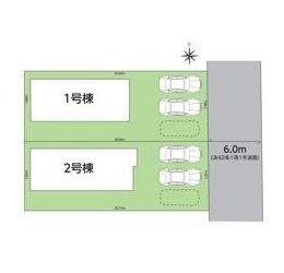 ◆新生活応援キャンペーン中！　小名浜林城　2号棟　オール電化新築建売住宅☆・。の区画図|全体区画図です。