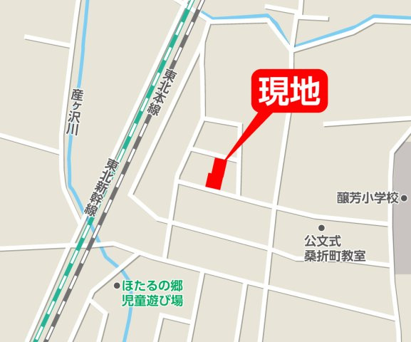【地図】 | Erde　伊達郡桑折町３期　１号棟 | ★内覧予約で新米４kg★