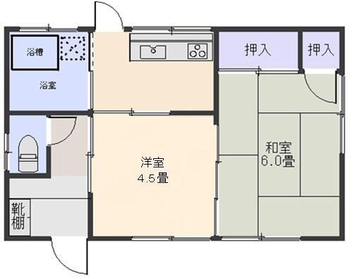 濱田産業貸家の間取り