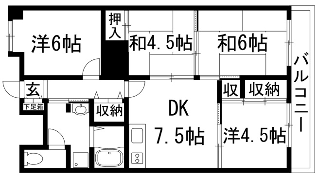 【間取り】 | グリーンコート宝塚