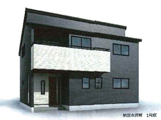 横浜市旭区市沢町 新築戸建て【仲介手数料無料】の外観パース