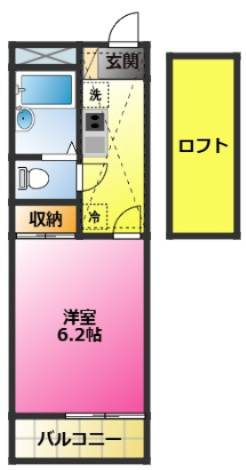 レオパレスアオキの間取り|家具家電付き♪