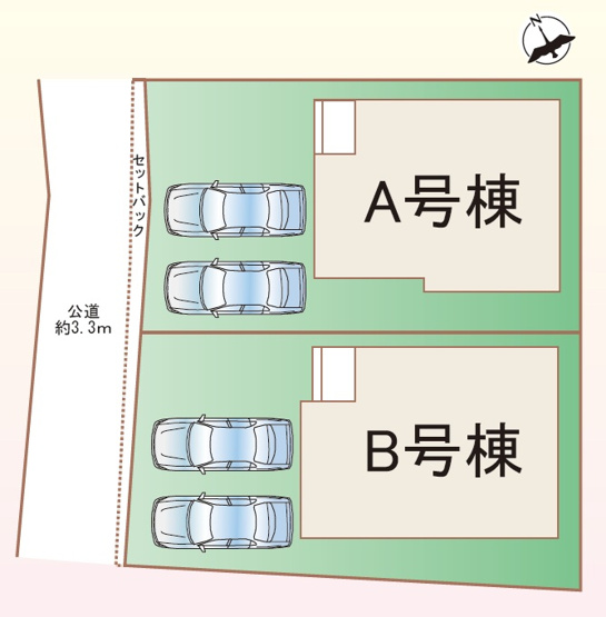 【区画図】 | 明石市魚住町中尾（全2棟）B号棟 | B号棟です。
