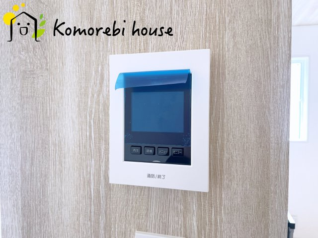 上尾市久保　新築一戸建て　ブルーミングガーデン　01の防犯設備|モニター付インターホンです