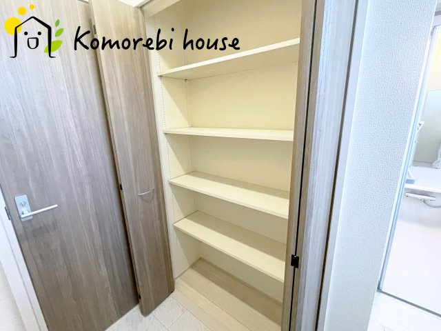 上尾市久保　新築一戸建て　ブルーミングガーデン　01の収納|専用の収納スペースです
