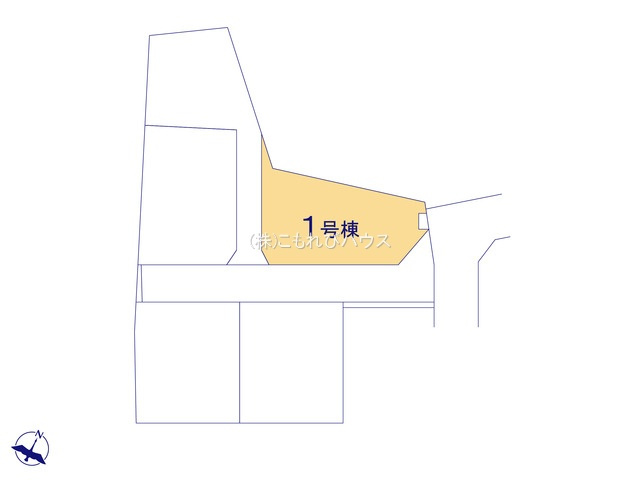 上尾市久保　新築一戸建て　ブルーミングガーデン　01の区画図|1号棟