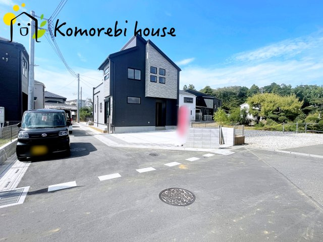 上尾市久保　新築一戸建て　ブルーミングガーデン　01の前面道路含む現地写真|前面道路含む現地写真です