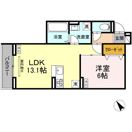 【間取り】 | D-ROOM松木B