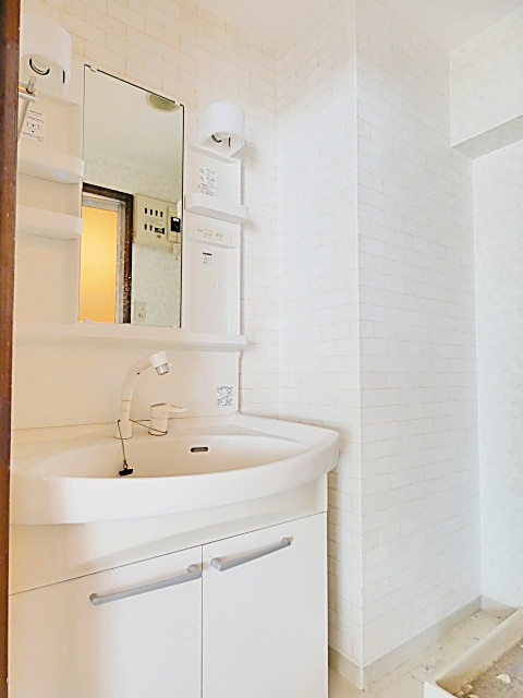 シャンポール高社の洗面所|忙しい朝には欠かせない洗面所です