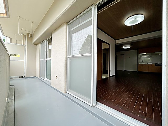 ハイツ白山のバルコニー