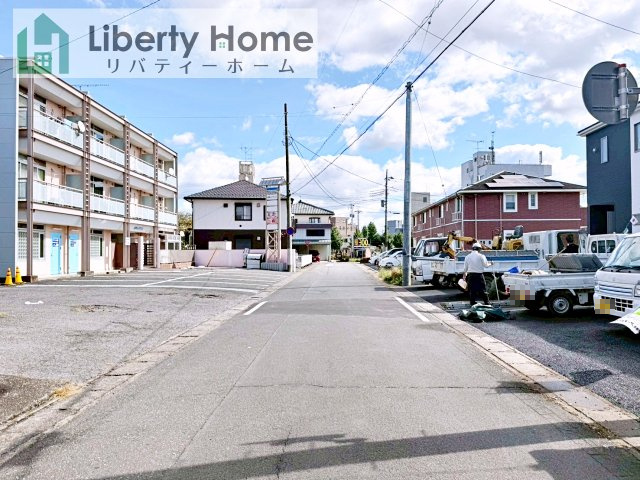 結城市結城第40　新築戸建　１号棟の前面道路含む現地写真